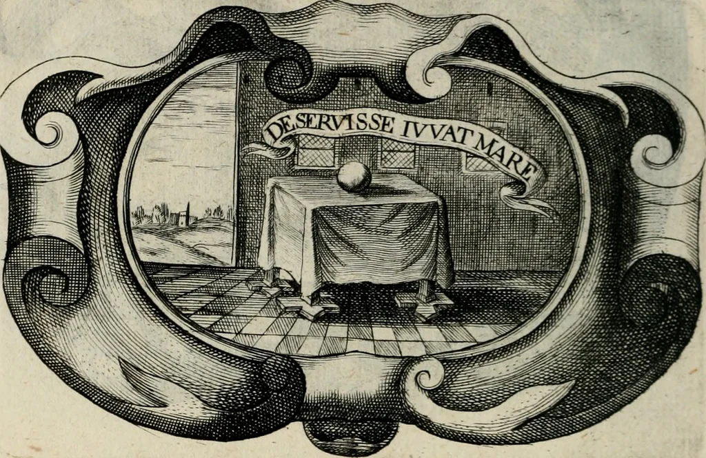 An illustration from De symbolis heroicis, libri IX, 1634, leaf 147