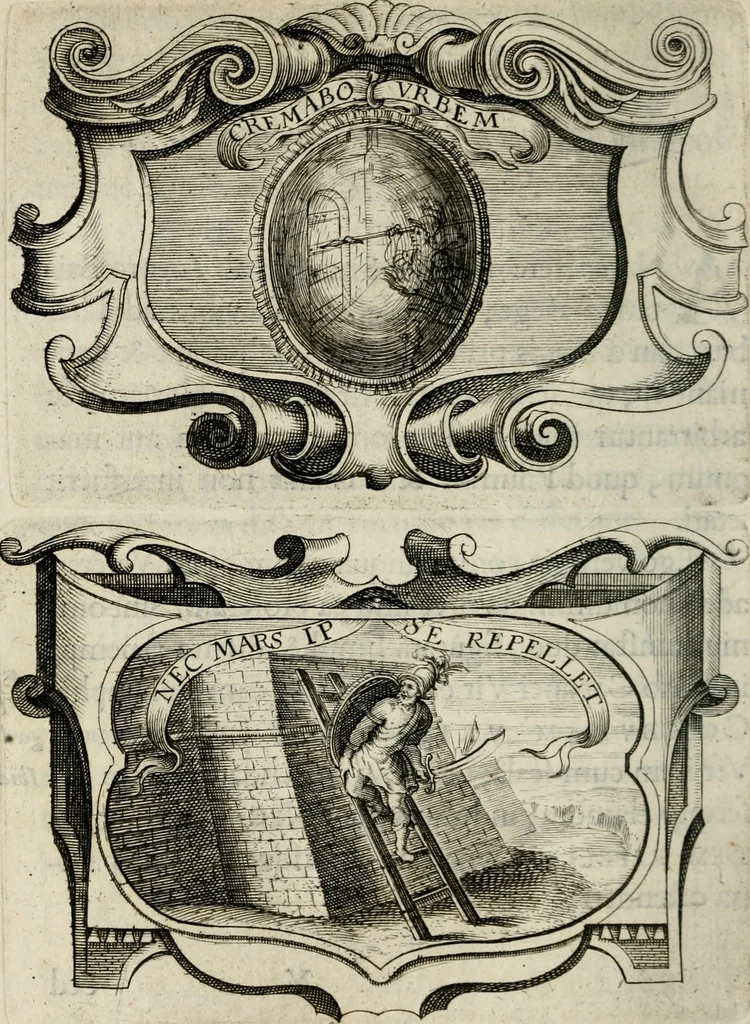 An illustration from De symbolis heroicis, libri IX, 1634, leaf 255