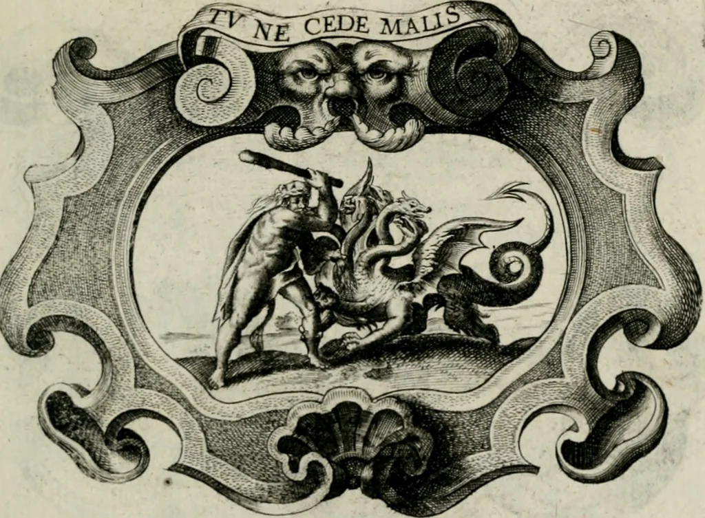 An illustration from De symbolis heroicis, libri IX, 1634, leaf 292