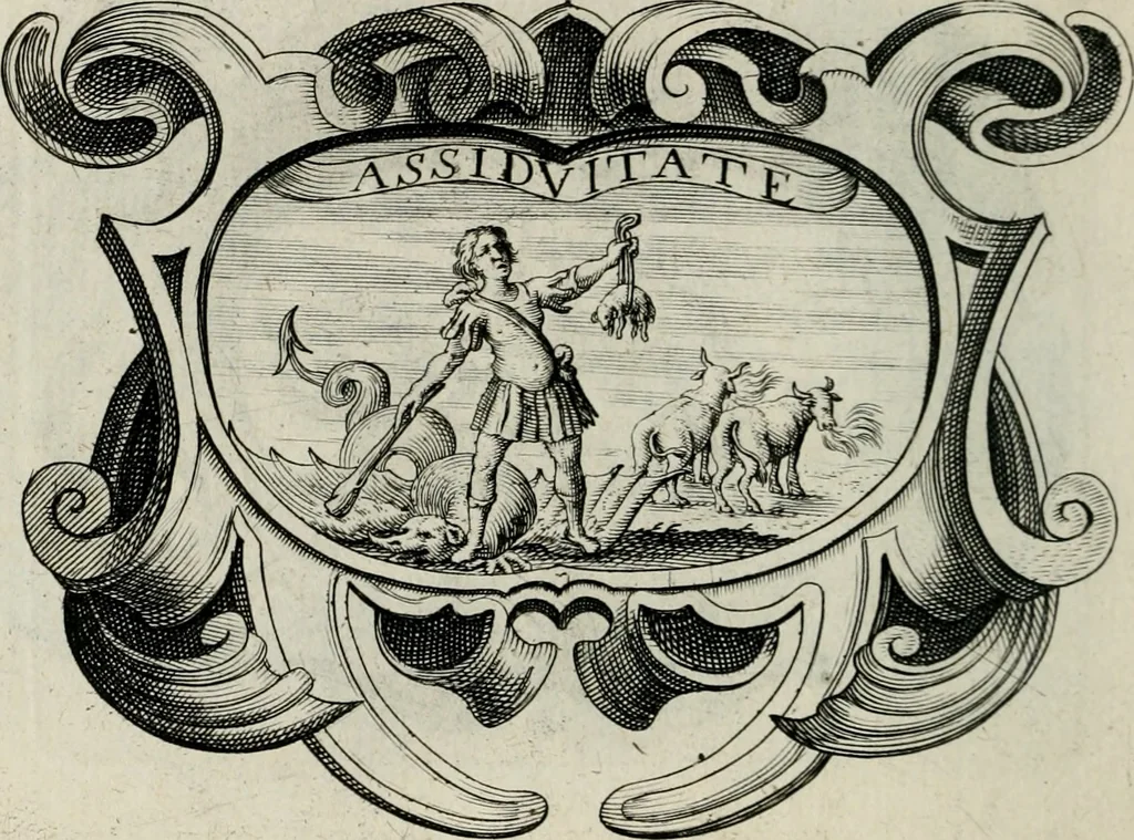 An illustration from De symbolis heroicis, libri IX, 1634, leaf 293