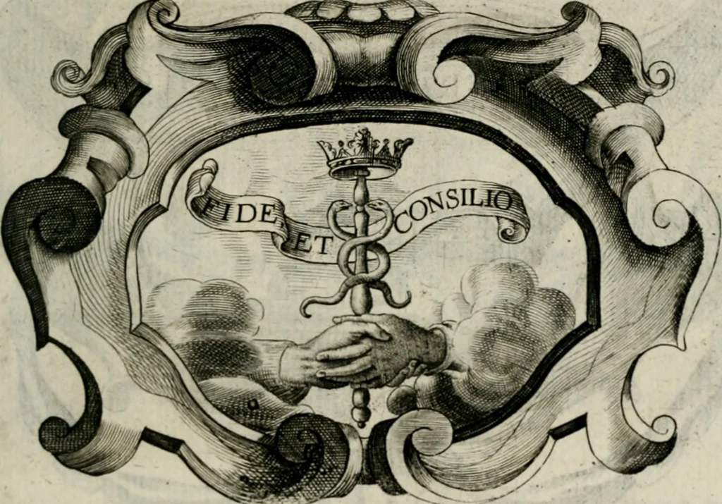 An illustration from De symbolis heroicis, libri IX, 1634, leaf 308