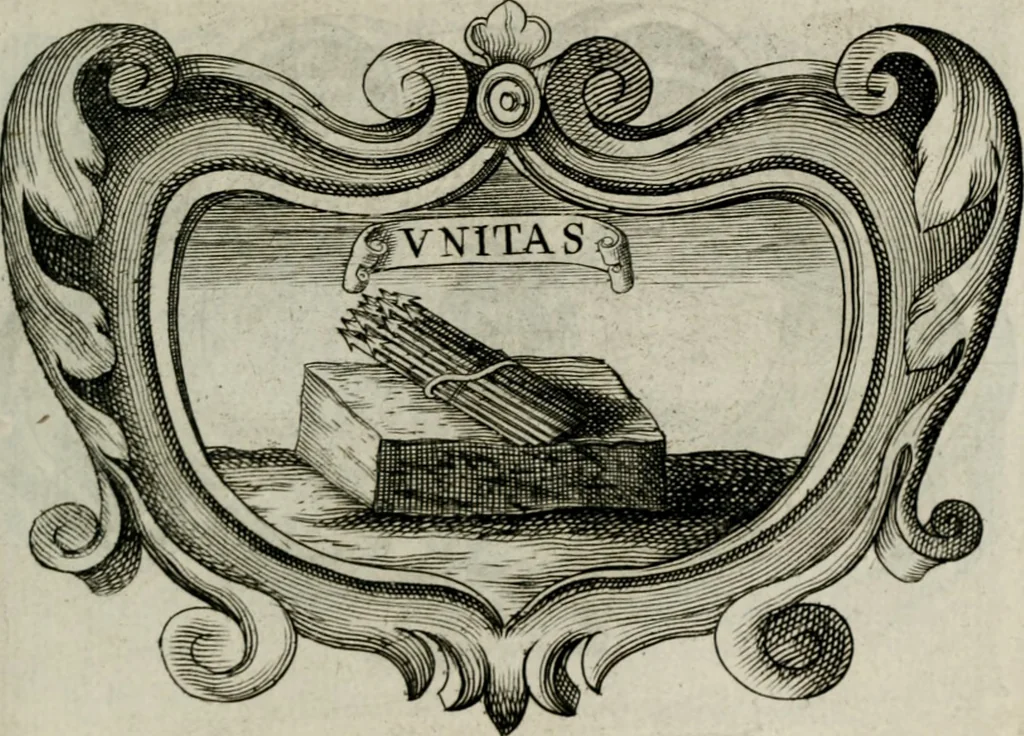An illustration from De symbolis heroicis, libri IX, 1634, leaf 318