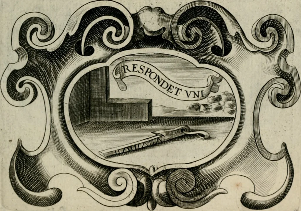 An illustration from De symbolis heroicis, libri IX, 1634, leaf 338