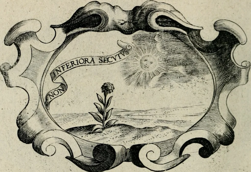 An illustration from De symbolis heroicis, libri IX, 1634, leaf 351