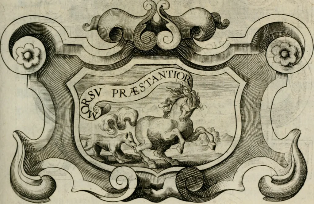 An illustration from De symbolis heroicis, libri IX, 1634, leaf 378
