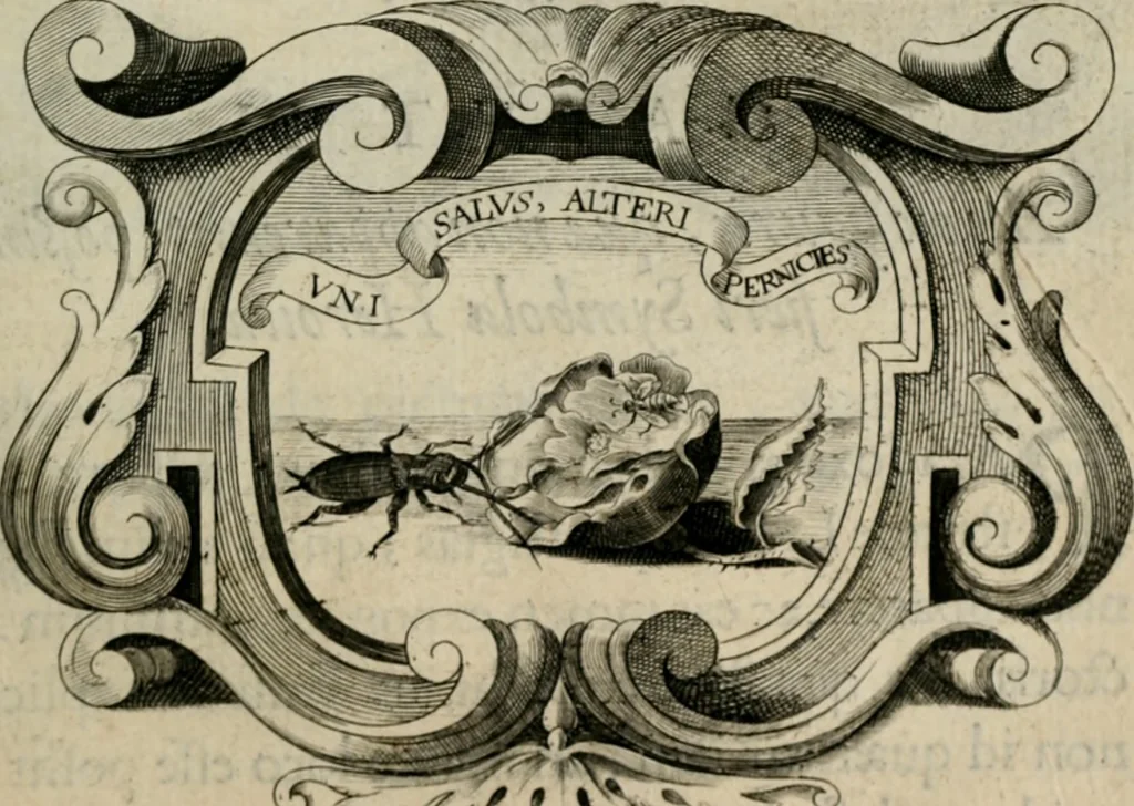 An illustration from De symbolis heroicis, libri IX, 1634, leaf 390