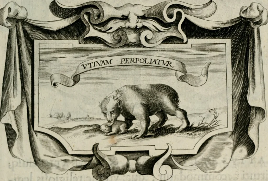 An illustration from De symbolis heroicis, libri IX, 1634, leaf 442