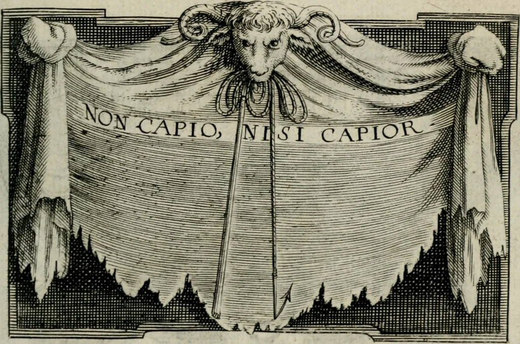 An illustration from De symbolis heroicis, libri IX, 1634, leaf 452