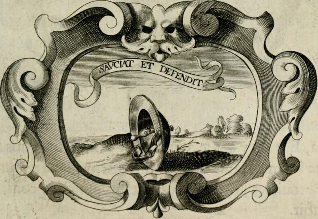 An illustration from De symbolis heroicis, libri IX, 1634, leaf 474