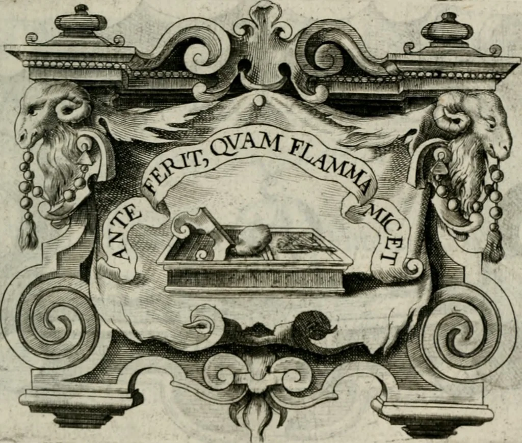 An illustration from De symbolis heroicis, libri IX, 1634, leaf 482