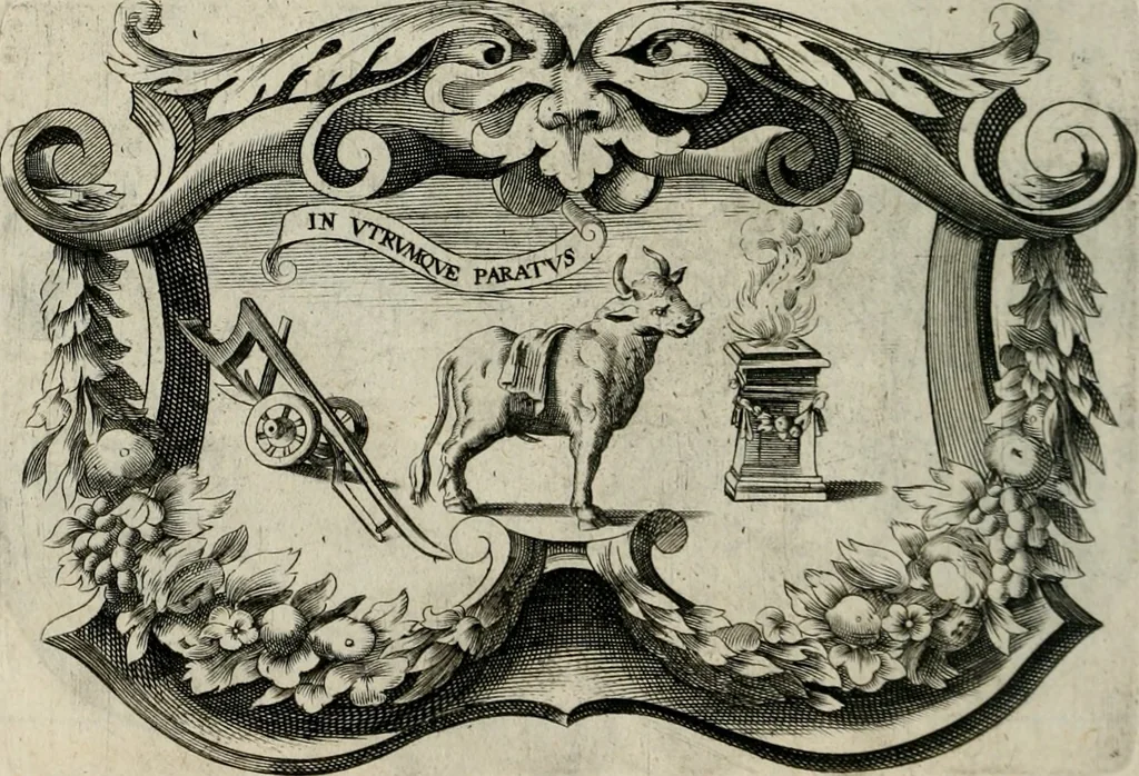 An illustration from De symbolis heroicis, libri IX, 1634, leaf 545