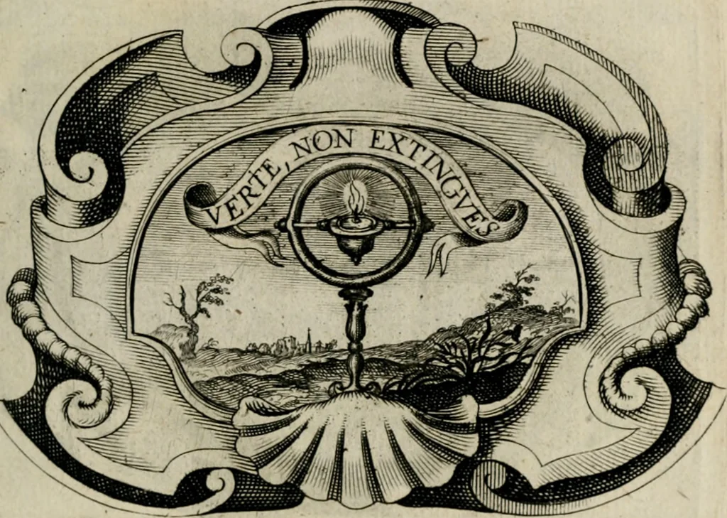An illustration from De symbolis heroicis, libri IX, 1634, leaf 92