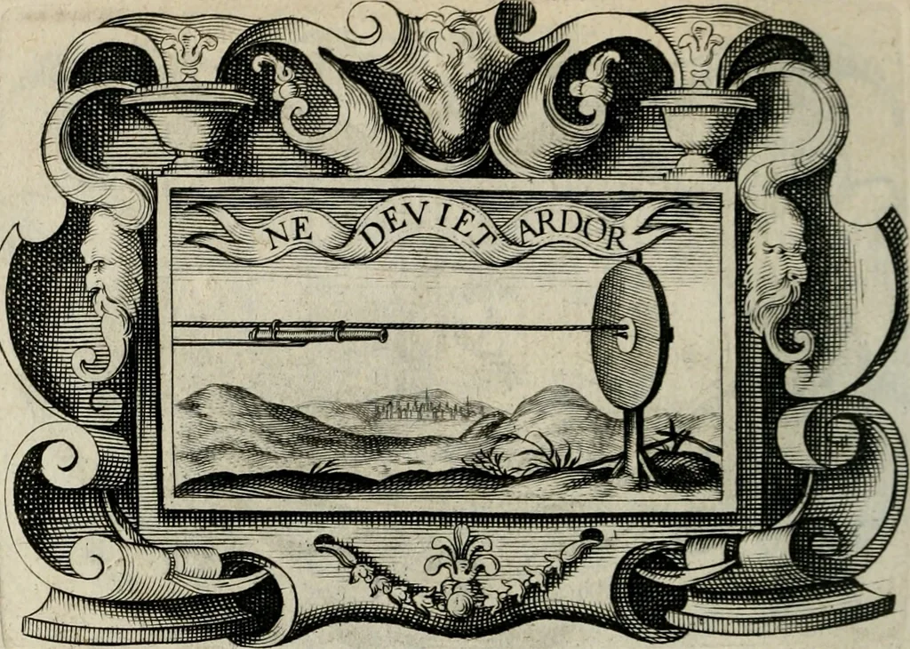 An illustration from De symbolis heroicis, libri IX, 1634, leaf 95
