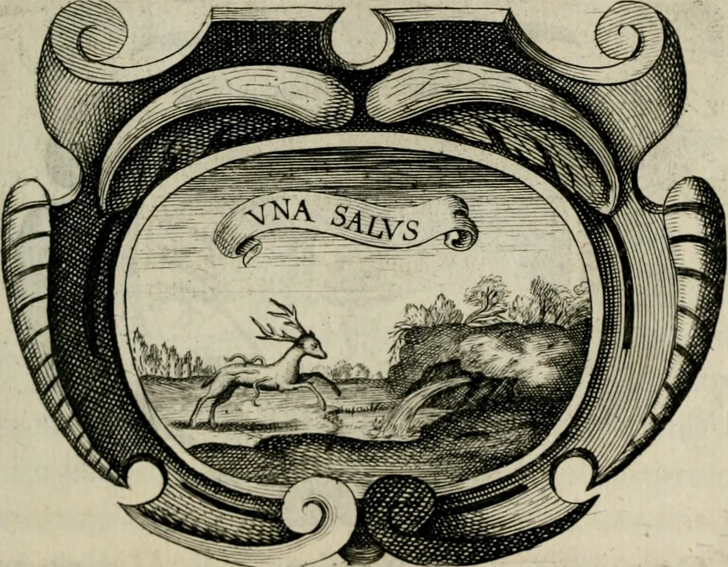 An illustration from De symbolis heroicis, libri IX, 1634, leaf 96