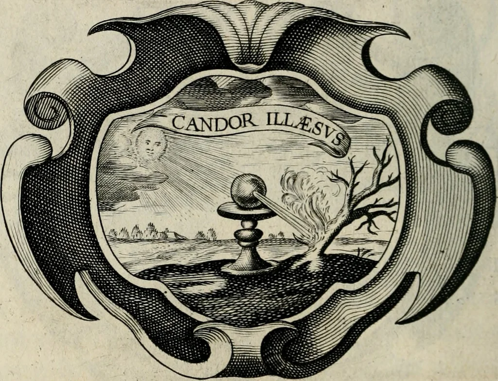 An illustration from De symbolis heroicis, libri IX, 1634, leaf 97