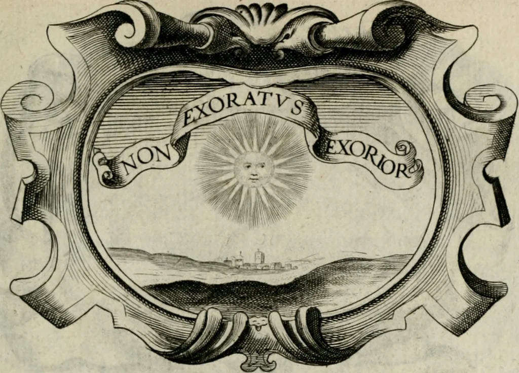 An illustration from De symbolis heroicis, libri IX, 1634, leaf 98