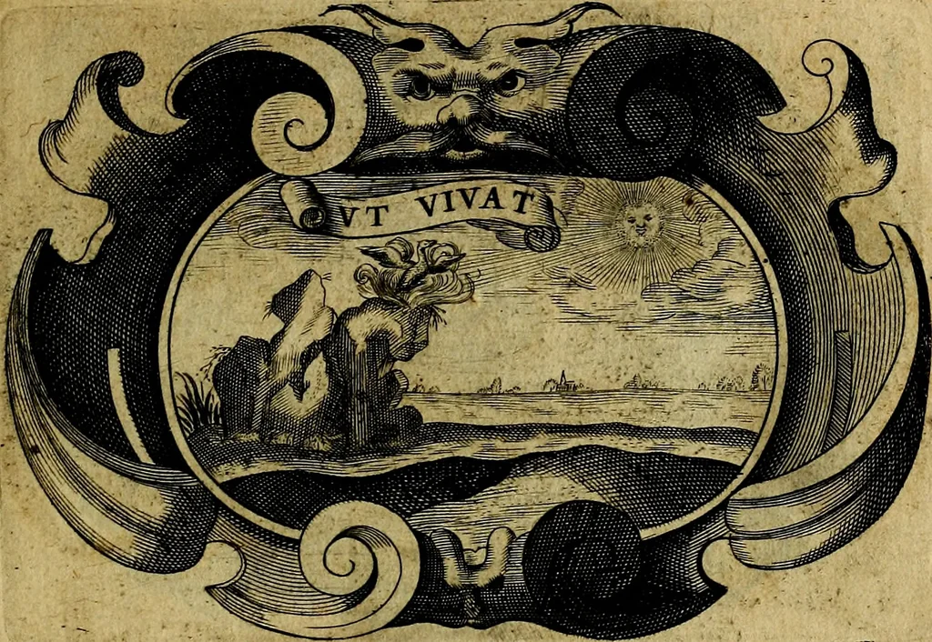 An illustration from De symbolis heroicis, libri IX, 1634, leaf 100