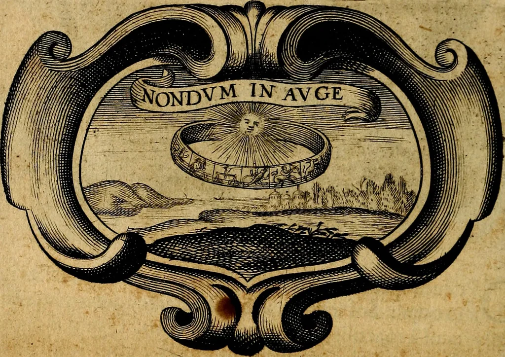 An illustration from De symbolis heroicis, libri IX, 1634, leaf 107