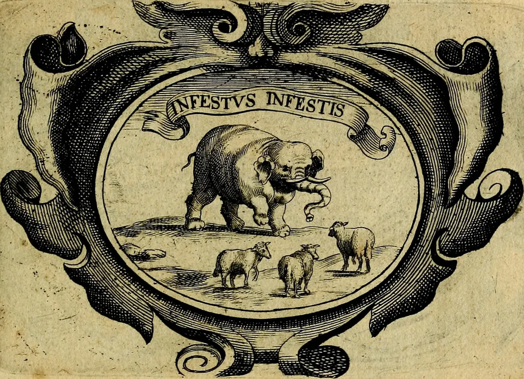 An illustration from De symbolis heroicis, libri IX, 1634, leaf 114