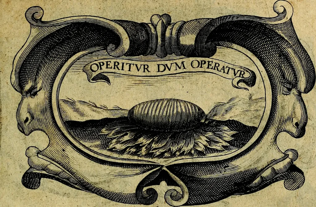 An illustration from De symbolis heroicis, libri IX, 1634, leaf 136
