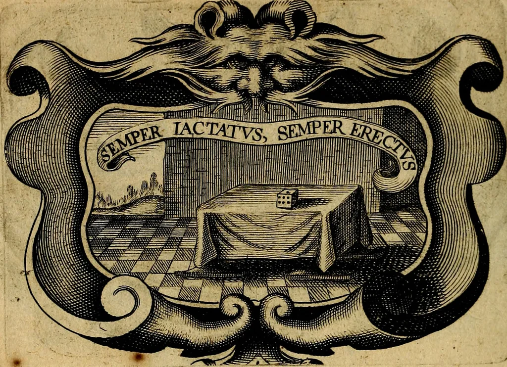 An illustration from De symbolis heroicis, libri IX, 1634, leaf 143