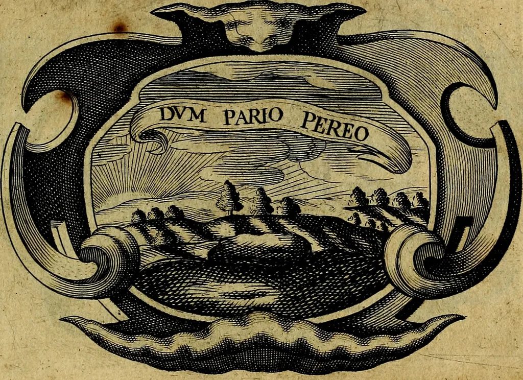 An illustration from De symbolis heroicis, libri IX, 1634, leaf 148