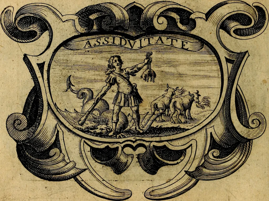 An illustration from De symbolis heroicis, libri IX, 1634, leaf 291