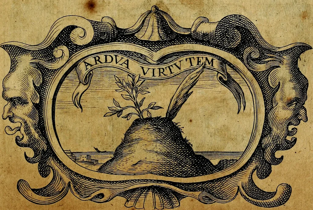 An illustration from De symbolis heroicis, libri IX, 1634, leaf 302