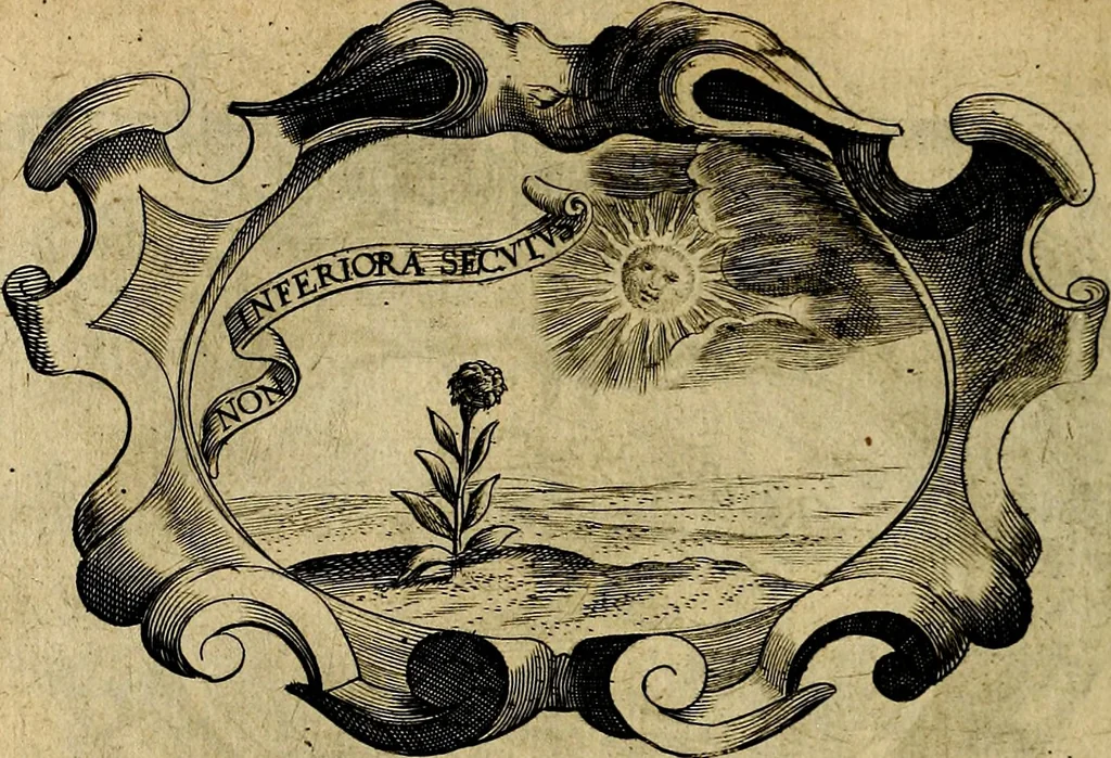 An illustration from De symbolis heroicis, libri IX, 1634, leaf 349