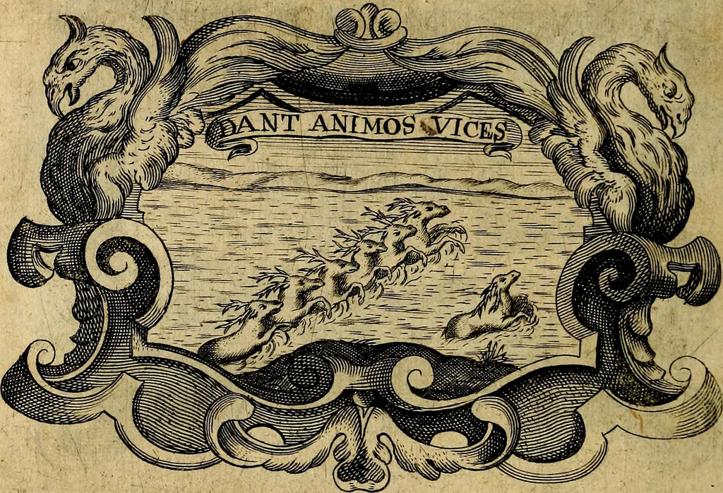 An illustration from De symbolis heroicis, libri IX, 1634, leaf 505