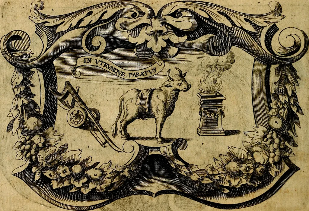 An illustration from De symbolis heroicis, libri IX, 1634, leaf 543