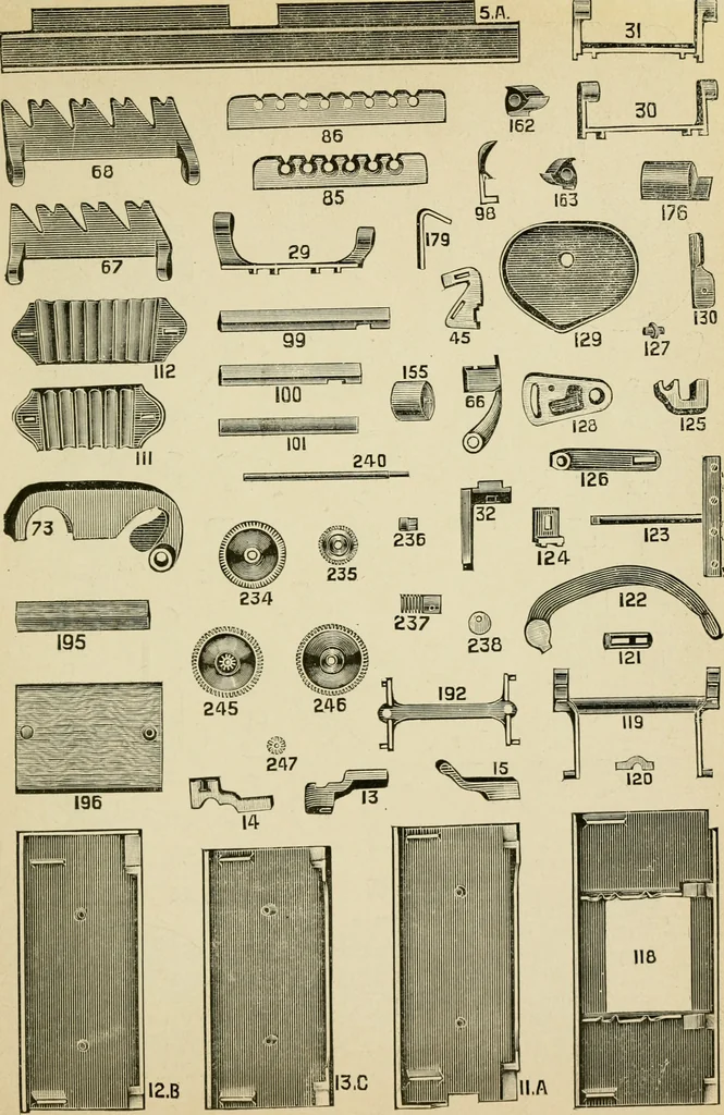 An illustration from Details for drawing frames, 1907, leaf 10