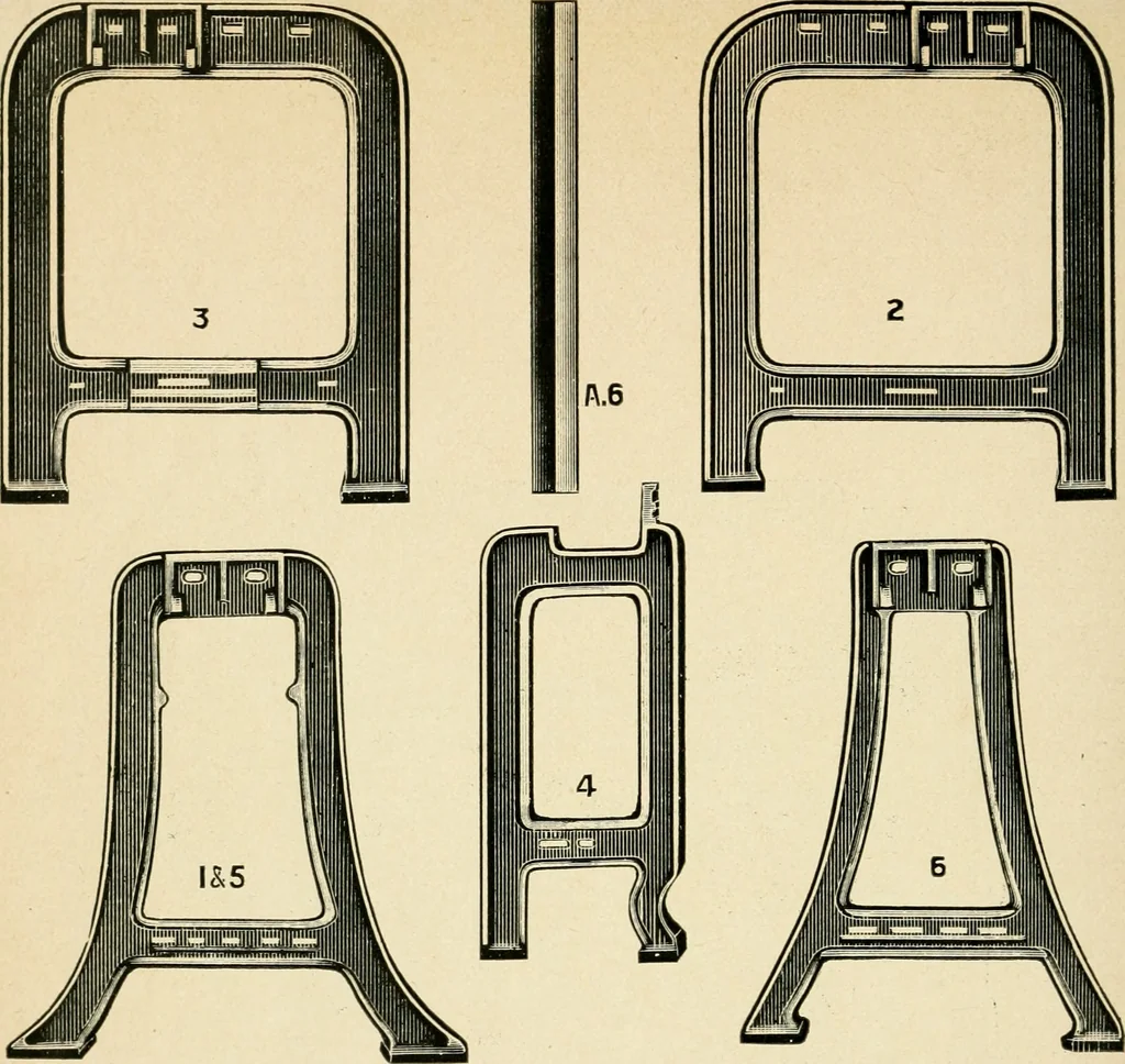 An illustration from Details for drawing frames, 1907, leaf 5