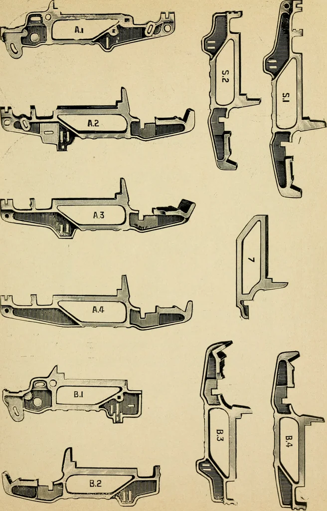 An illustration from Details for drawing frames, 1907, leaf 6
