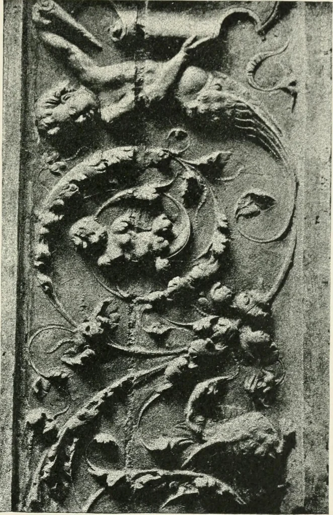An illustration from Details of decorative sculpture, 1900, leaf 104