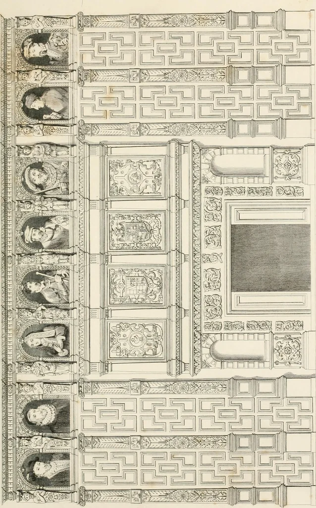 An illustration from Details of Elizabethan architecture, 1839, leaf 13