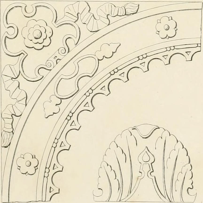 An illustration from Details of Elizabethan architecture, 1839, leaf 15