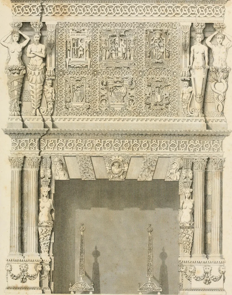 An illustration from Details of Elizabethan architecture, 1839, leaf 17