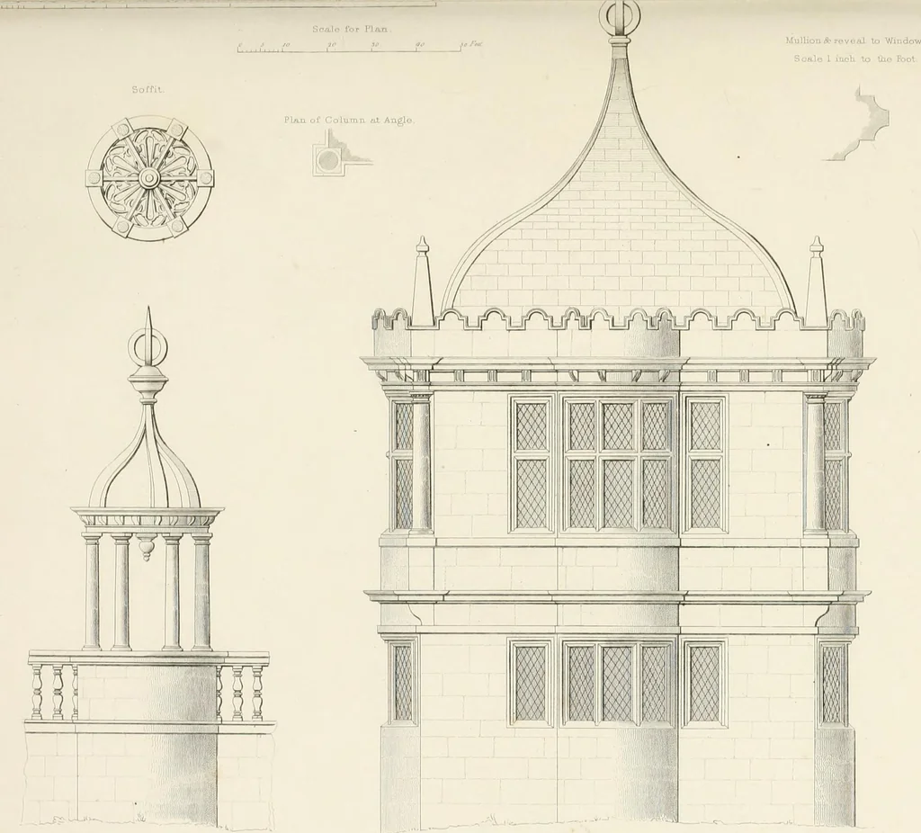 An illustration from Details of Elizabethan architecture, 1839, leaf 45