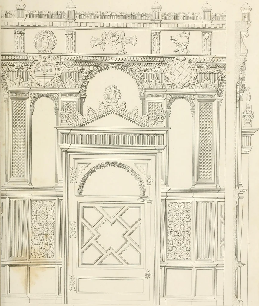 An illustration from Details of Elizabethan architecture, 1839, leaf 49