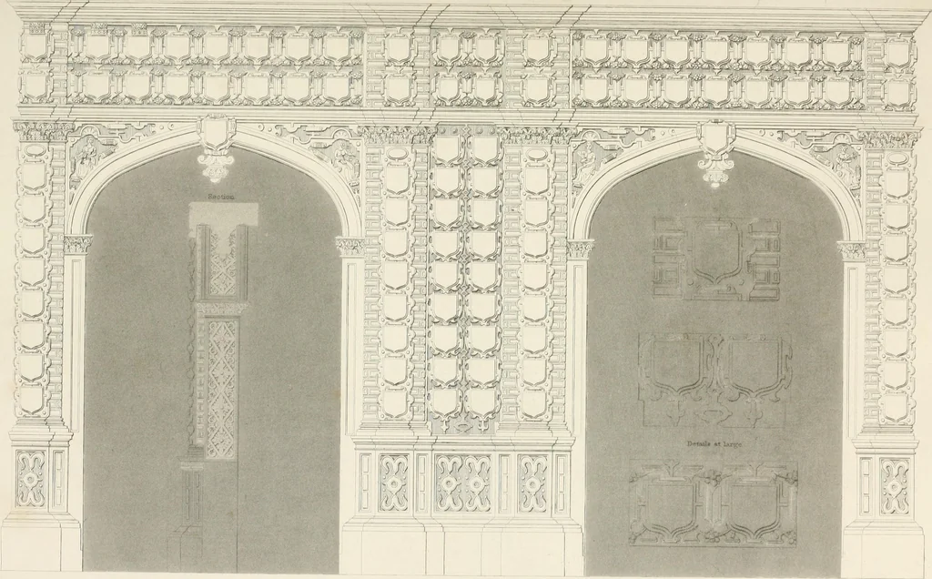 An illustration from Details of Elizabethan architecture, 1839, leaf 77
