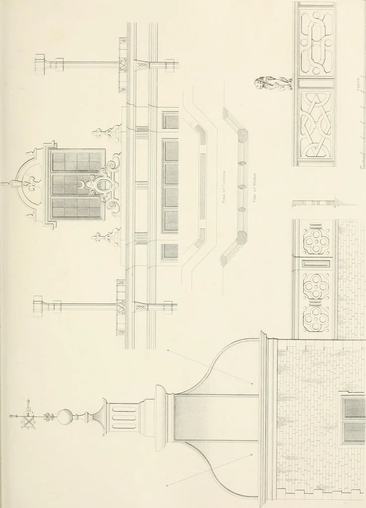 An illustration from Details of Elizabethan architecture, 1839, leaf 93