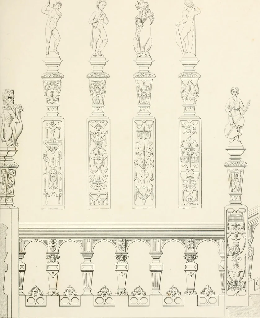 An illustration from Details of Elizabethan architecture, 1839, leaf 95