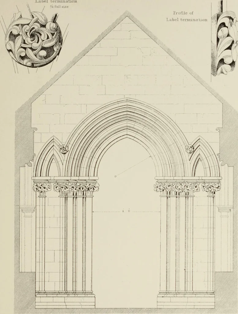An illustration from Details of Gothic architecture, 1890, leaf 105