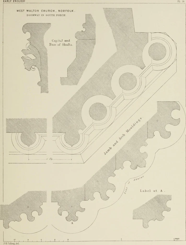 An illustration from Details of Gothic architecture, 1890, leaf 109