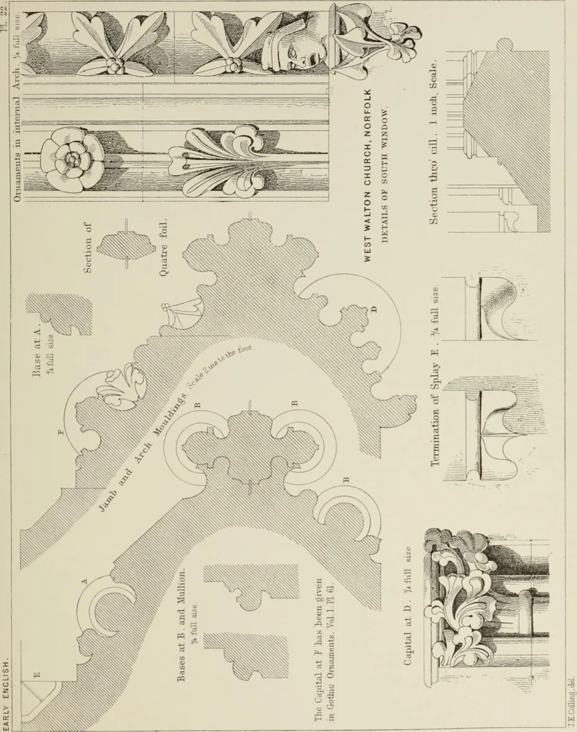An illustration from Details of Gothic architecture, 1890, leaf 121