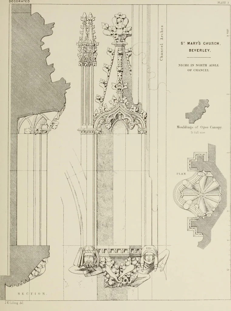 An illustration from Details of Gothic architecture, 1890, leaf 135