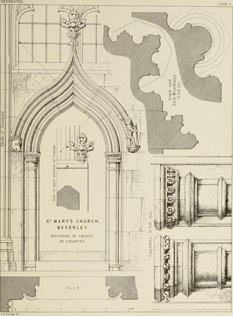 An illustration from Details of Gothic architecture, 1890, leaf 137