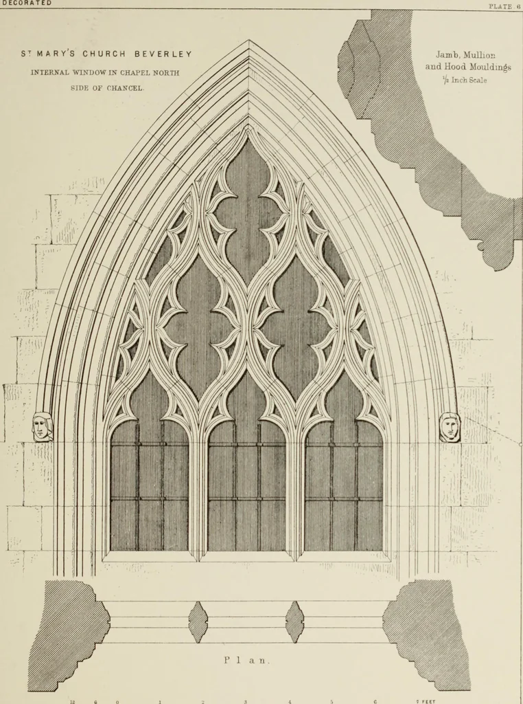 An illustration from Details of Gothic architecture, 1890, leaf 153