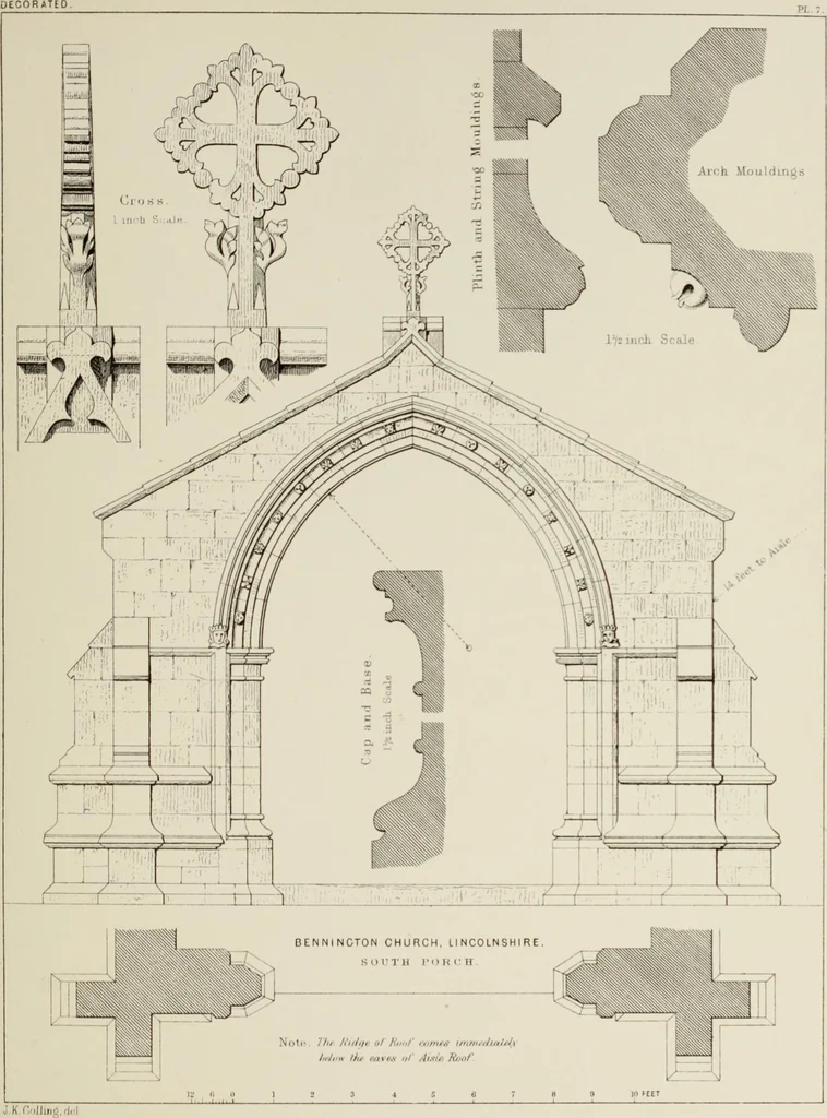 An illustration from Details of Gothic architecture, 1890, leaf 157